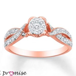 Diamond Ring 1/5 carat tw 10K Rose Gold